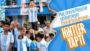 Hindistan'da Lionel Messi heykeli