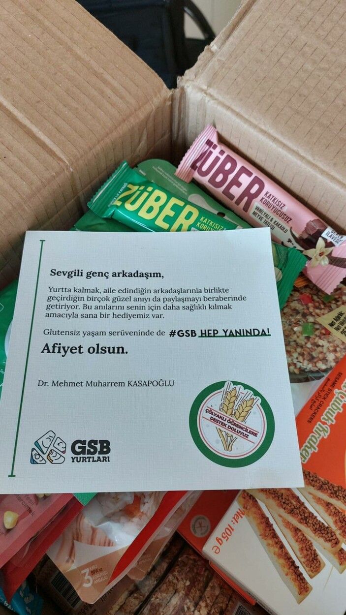 Gençlik ve Spor Bakanlığı'dan yurtlardaki çölyaklı öğrencilere özel paket