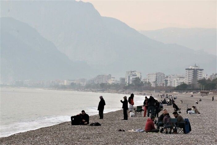 Antalya'da iki mevsim bir arada