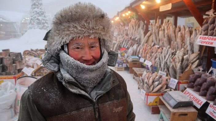 Dünyanın en soğuk şehri Yakutsk'ta termometreler eksi 50'yi gördü